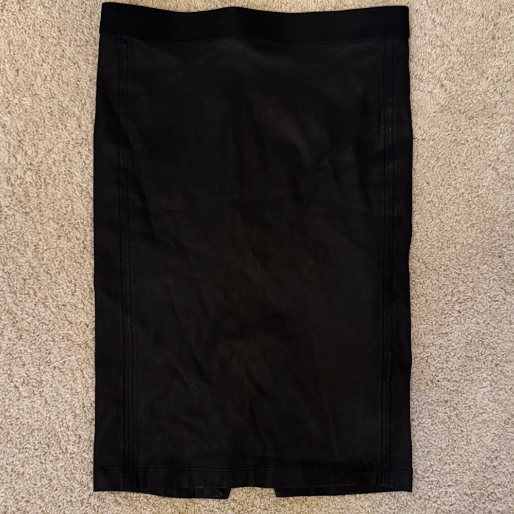 Helmut Lang Classic Black Pencil Skirt